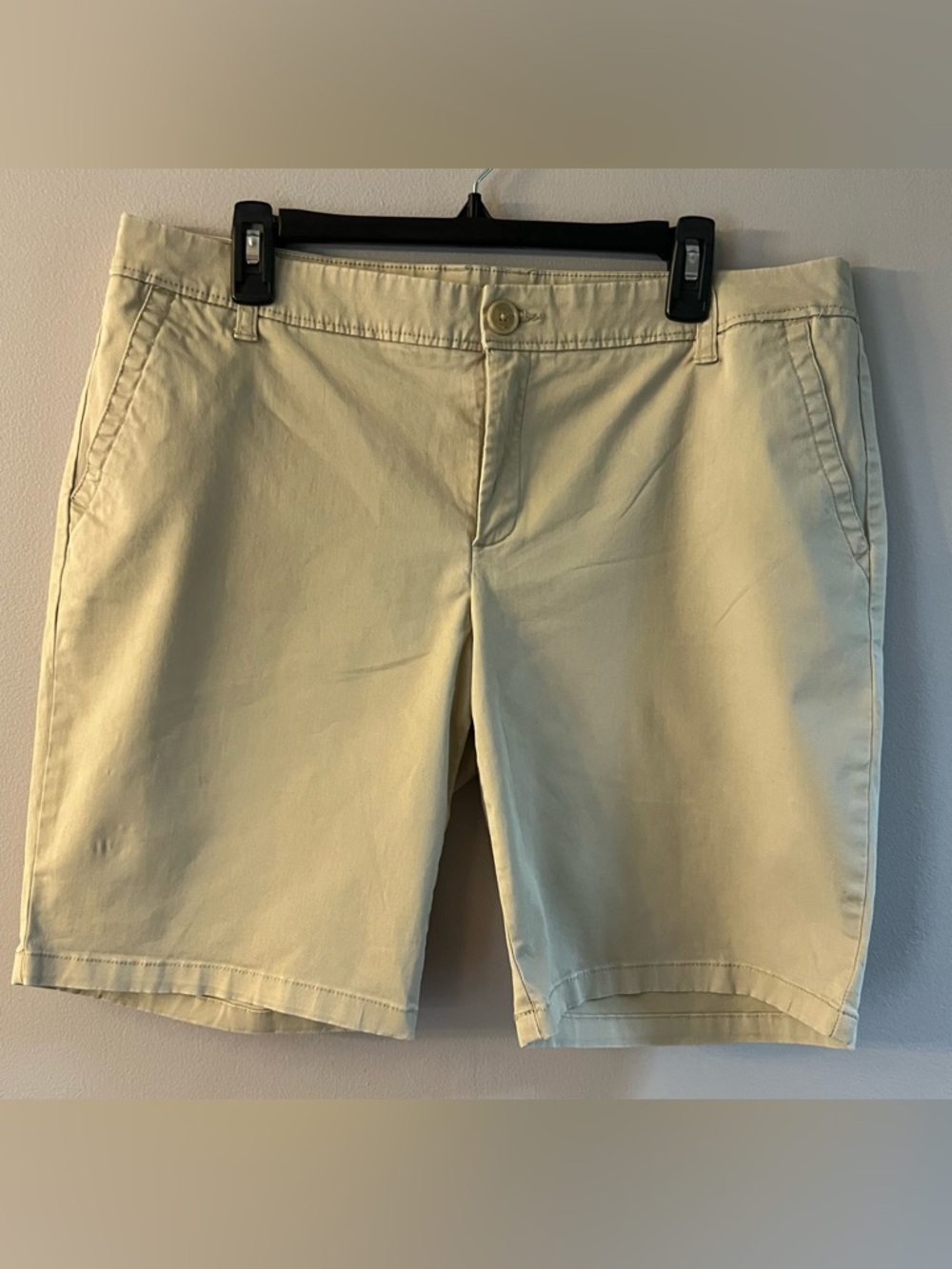 Liz Claiborne Light Beige Flat Front Women’s Shorts